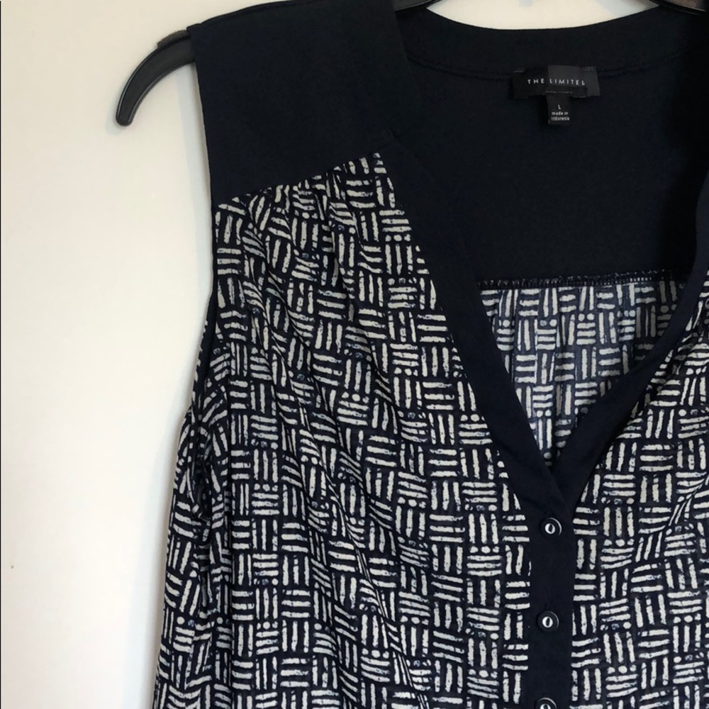 The Limited Navy Blouse